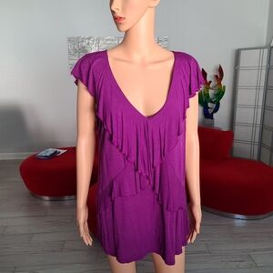 NY Collection sleeveless top purple size XL